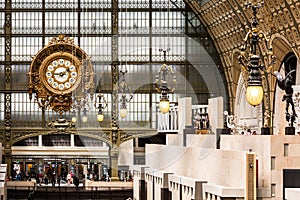 Main hall of the Orsay Museum Musee d`Orsay. Paris, France