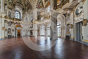 Main hall in Stupinigi royal hunting palace