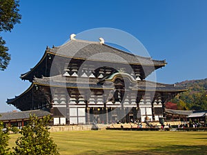 Main hall of Todaiji temple in Nara, Japan