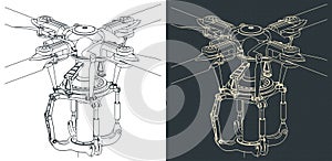 Main helicopter rotor blueprints