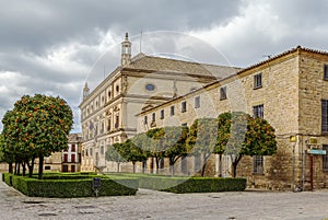 Main historic square in Ubeda, Spain