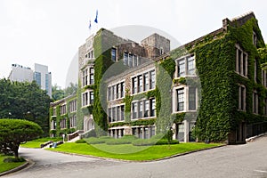 Main historical and administrative building of Yonsei University - Seoul, South Korea