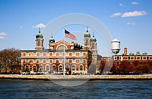 The main immigration building on Ellis Island photo