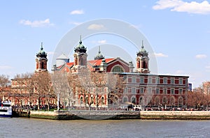 The main immigration building on Ellis Island photo