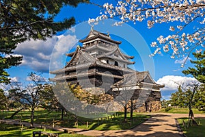 Matsue castle located in Matsue city, Shimane, japan photo