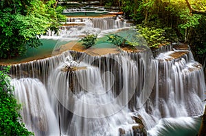 Main level of Huai Mae Kamin Waterfall