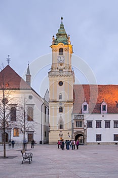 Main Market Square of Bratislava, Slovakia