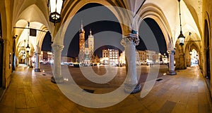 Main Market Square in Krakow. Krakow is one of the most beautiful city in Poland