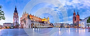 Main market square, Krakow, Poland photo