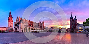 Main market square, Krakow, Poland photo