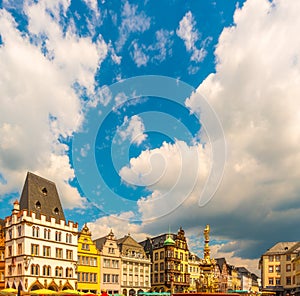 Main Market Trier Rhineland Palatinate Germany.