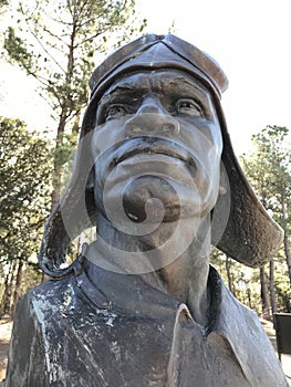 The main pilot`s monument at the Tuskegee Airmen Monument