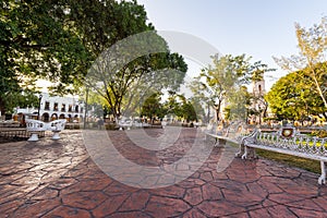 Main Plaza in Valladolid, Mexico photo