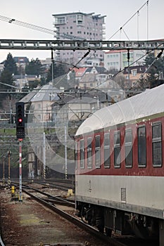 Main railway station in Bratislava