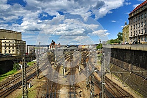 The main railway station, Prague, Czech republic