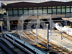 Main railway station of the Spanish city of CÃÂ¡diz capital. Adif. Renfe. photo