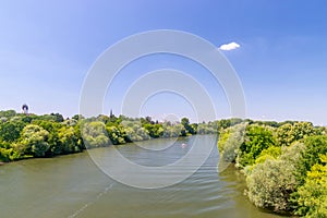 The Main river in Hanau, Germany