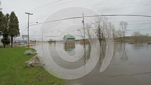 Main road closed in St-Joseph du Lac