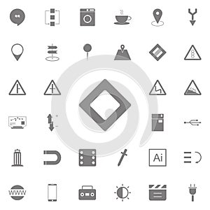 main road sign icon. web icons universal set for web and mobile