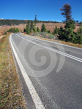 Main road to High Tatras from Strba