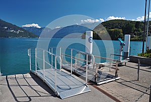 Main ship pier, Thunersee, Spiez, Switzerland