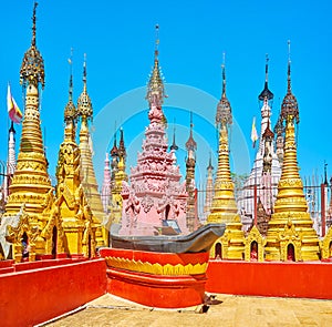 The main shrine of Kakku Pagodas, Myanmar