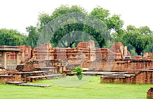 The main shrine, Mulgandhakuti ruins at Sarnath