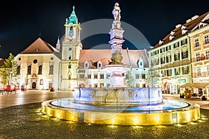 Main square of Bratislava, Slovakia