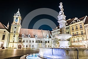 Main square of Bratislava, Slovakia