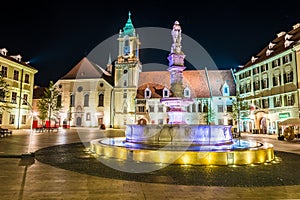 Main square of Bratislava, Slovakia