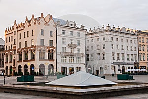 Main Square early morning view, Krakow, Poland