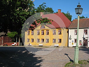 The main square in Gamla Linkoping. Linkoping. Sweden