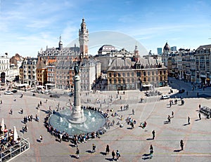 Main square of Lille, France