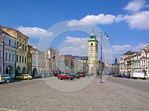 Main square in Litomysl, Czech Republic