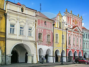 Main square in Litomysl Czech Republic