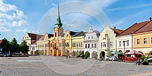 Main square in Melnik city