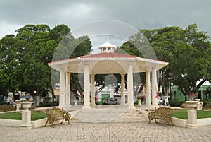 Main Square in mexican town