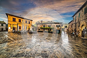 Main square of Monteriggioni