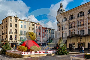 The Main Square of Narbonne, France.