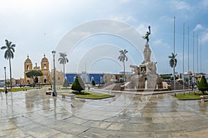 Main Square & x28;Plaza de Armas& x29; and Cathedral - Trujillo, Peru