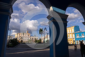 Main square of Sancti Spiritus, Cuba
