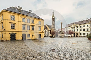 The Main Square in Sopron town, Hungary photo