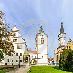 Main square and St. James church in Levoca