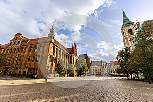Main Square of Staromiejski Town Hall in Torun, Poland