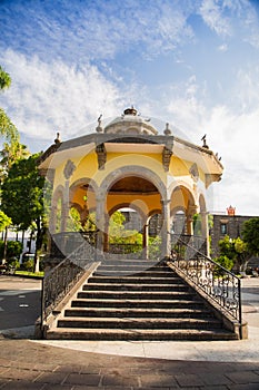 Main square of Tlaquepaque in Guadalajara