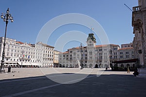 Main square of Trieste with it's town hall