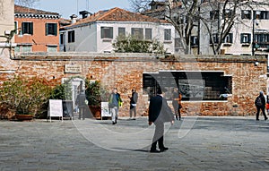 Main square in Venice`s Jewish Ghetto