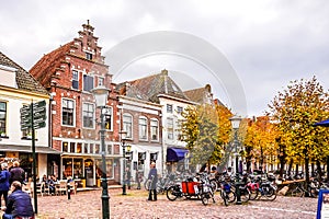 The main square in the village of Elburg in the heart of Holland