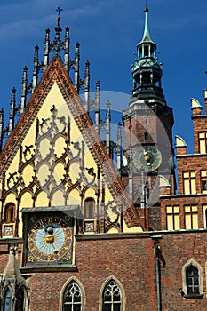 The main squer in Wroclaw, Poland