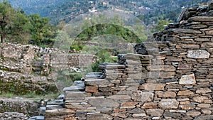 The main stairs going up to the stupa in Amluk dara stupa swat